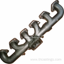 Exhaust Manifolds CNC Machined 2-pieces Iron Diesel Engine